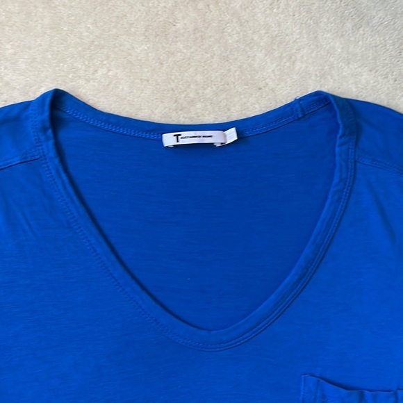 Cobalt Blue Vneck Alexander Wang Tee - Picture 4 of 9